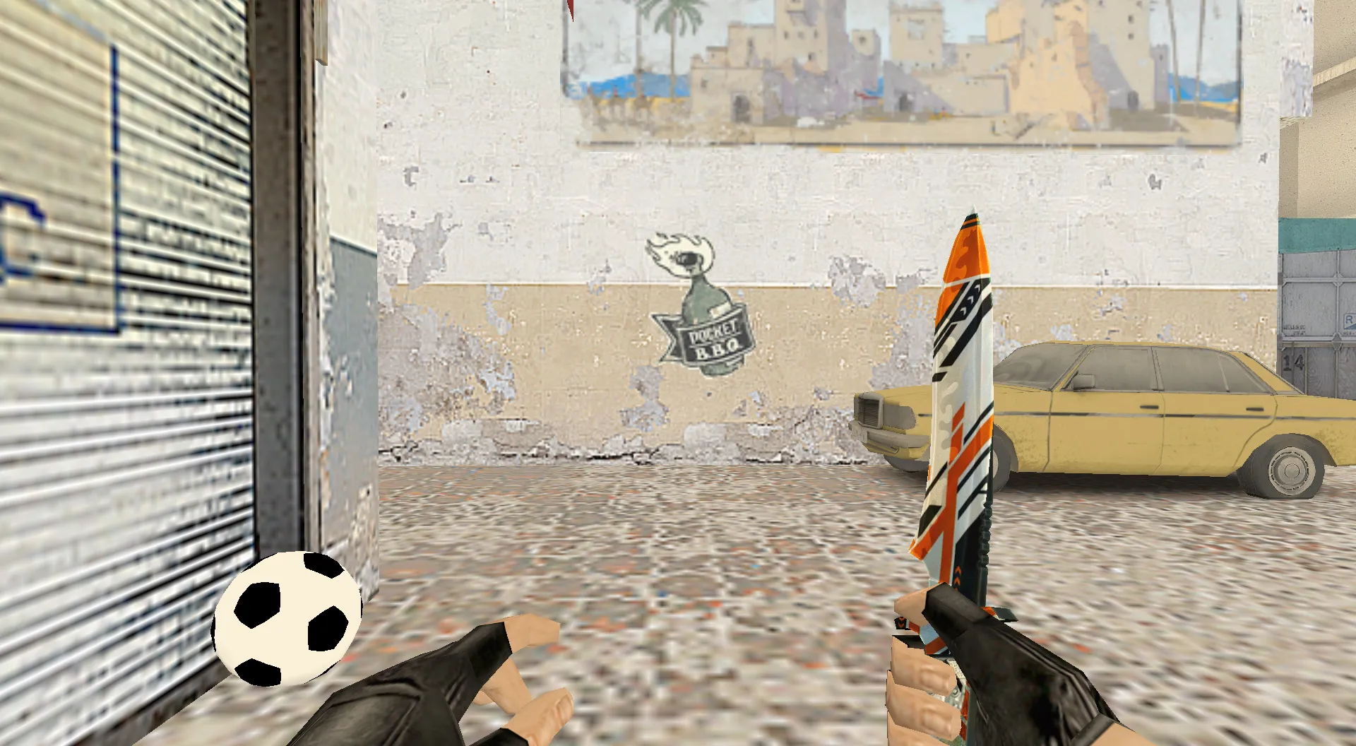 Скриншот Граффити «Карманный мангал» для CS 1.6 - Уникальный стиль игры