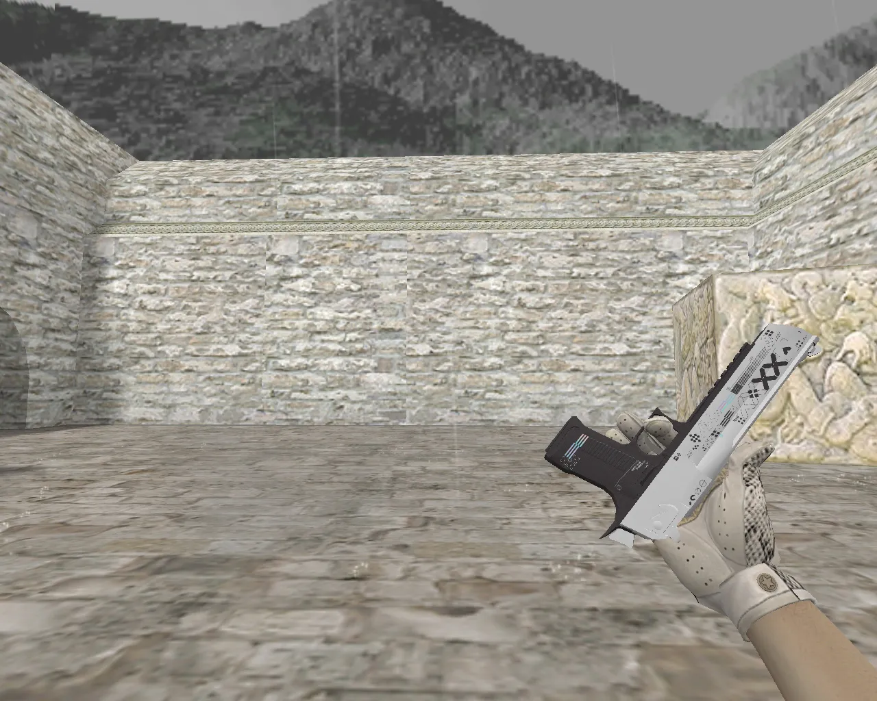 Скриншот Deagle «Поток информации» для CS 1.6 - Уникальный скин