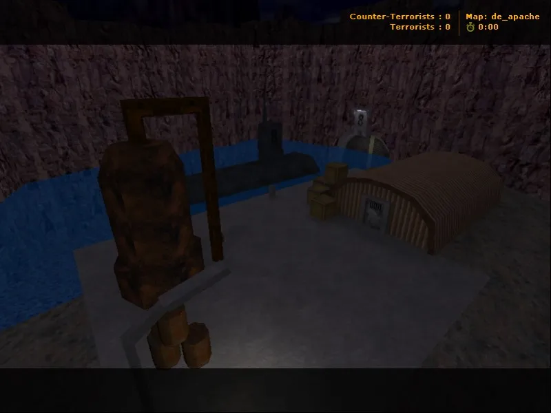 Скриншот  Карта de_apache для CS 1.6: точки, маршруты, .nav для ботов и оптимизация wpoly/epoly