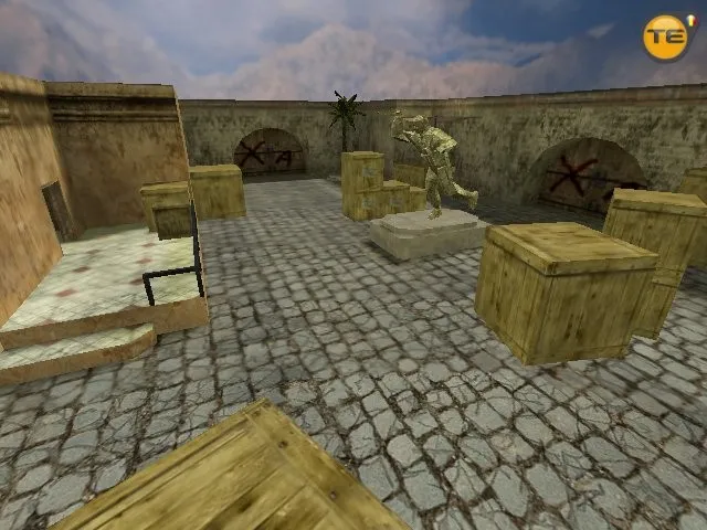 Скриншот  de_csgothic для CS 1.6 — карта DE с точками, .nav для ботов и оптимизацией wpoly/epoly