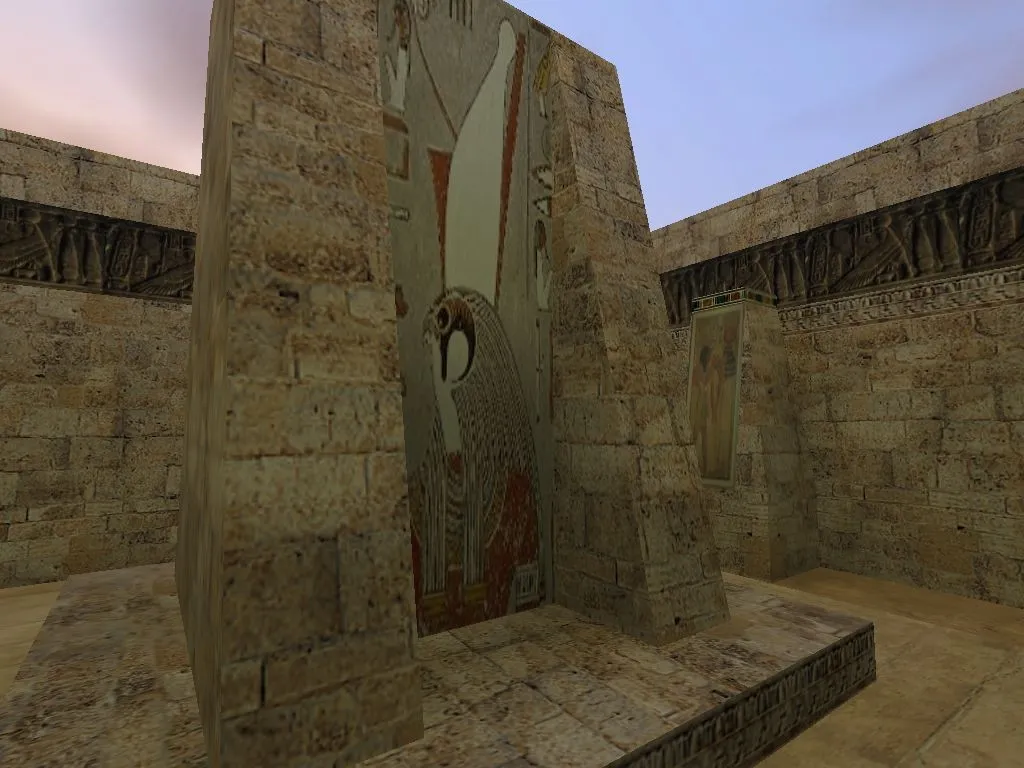 Скриншот  de_egypt для CS 1.6: тактика за CT и T, точки, .nav для ботов, оптимизация wpoly/epoly