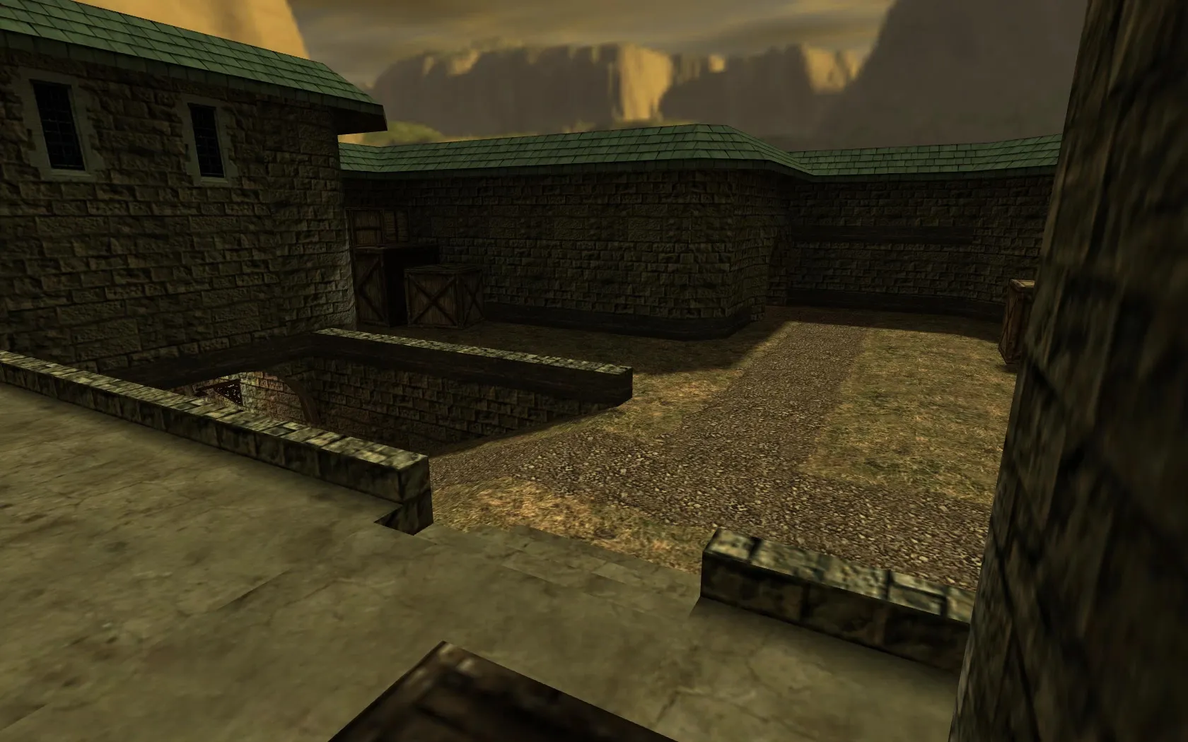 Скриншот  Карта de_dust2_storm для CS 1.6: баланс сторон, точки, .nav для ботов, оптимизация wpoly/epoly