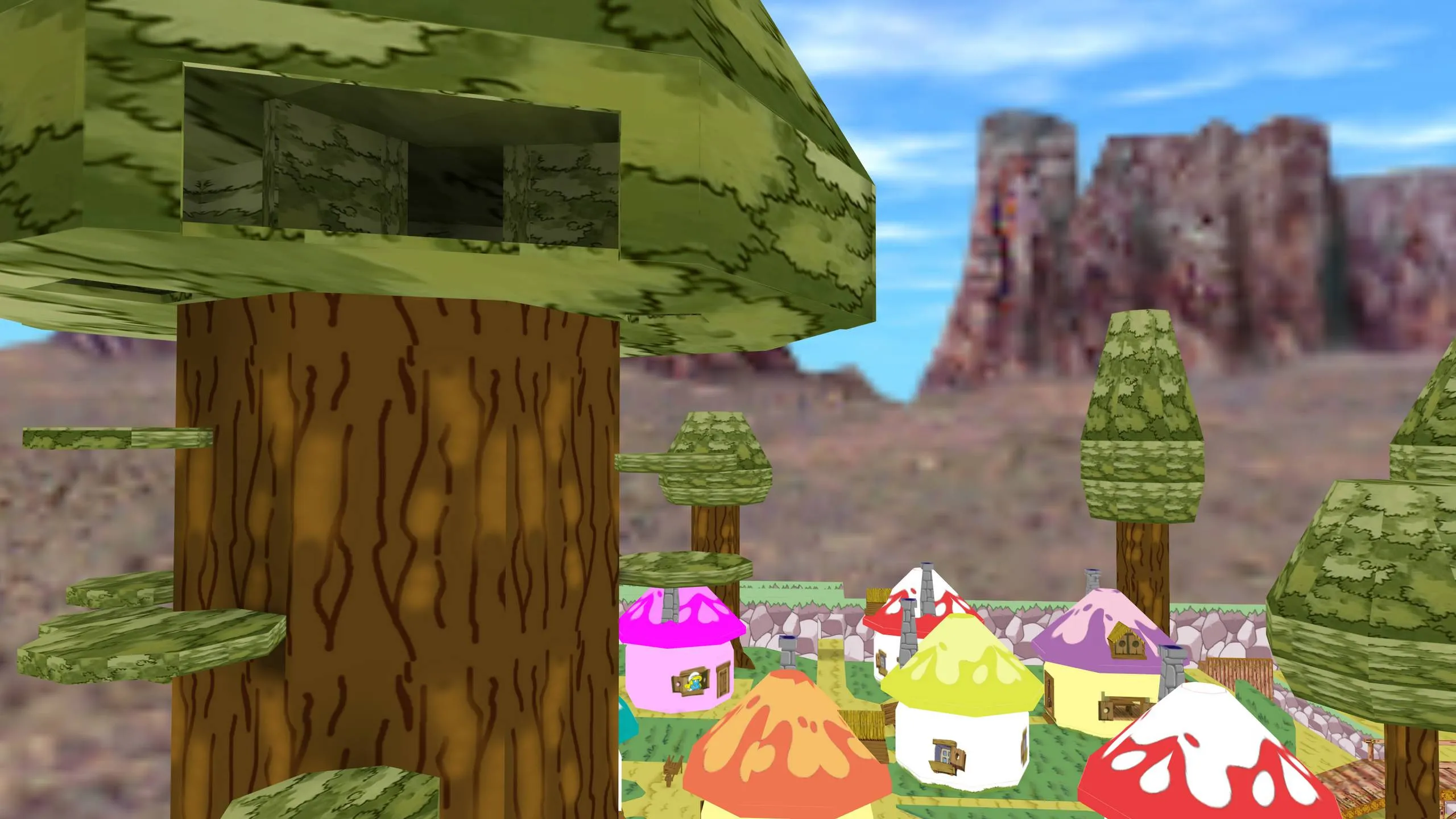 Скриншот  Карта de_schtroumpfs_v1 для Counter-Strike 1.6: Обзор и особенности