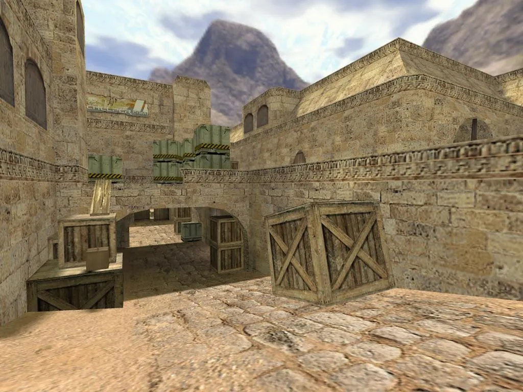 Скриншот de_blackdust карта для CS 1.6: тактика сторон, точки, .nav и оптимизация wpoly/epoly