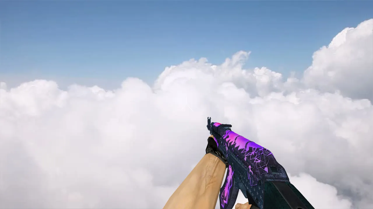 Скриншот Модель v_ak47 Tale для CS 1.6: p_ак47 и w_ak47, звуки, анимация осмотра, качество текстур