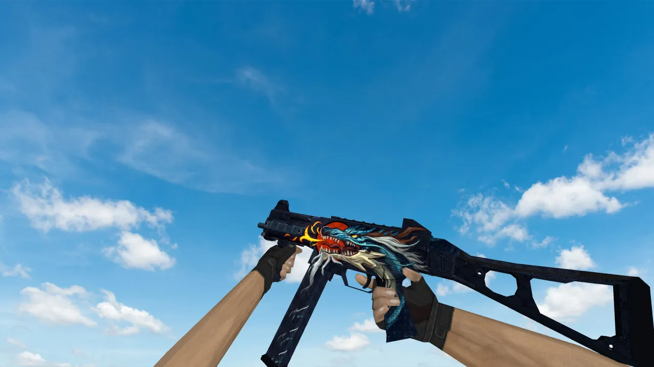 Скриншот Модель «UMP-45 «Пламя дракона»» для CS 1.6 - Скачай и Играй