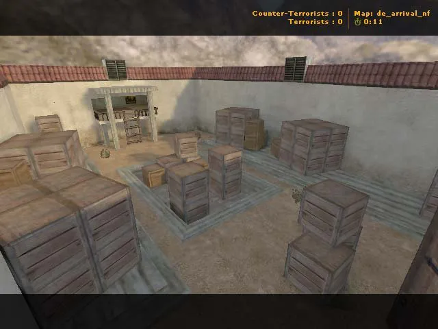 Скриншот  Карта de_arrival_nf для CS 1.6: тактики за Т и КТ, точки, оптимизация и поддержка ботов