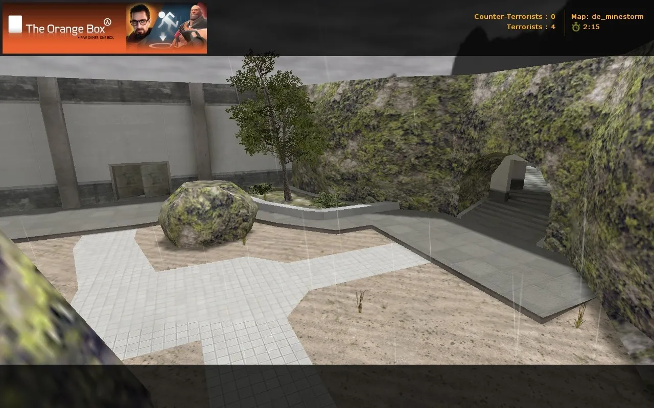Скриншот  Карта de_minestorm для CS 1.6 - Тактическое сражение в минном аду