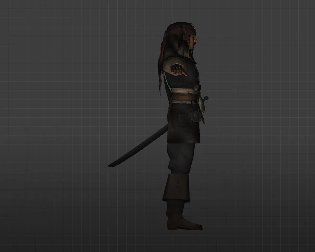 Скриншот Модель «Джек Воробей» для CS 1.6 - Играйте стильно и уникально!