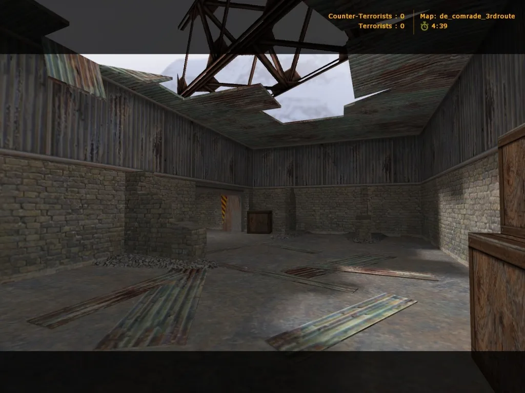 Скриншот Карта de_comrade_3rdroute для CS 1.6: тактика за CT/T, точки, .nav и оптимизация