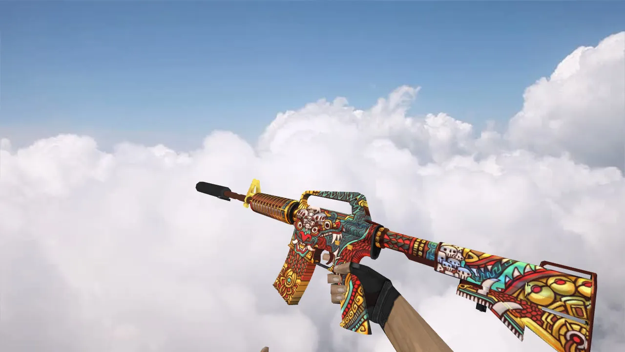 Скриншот Модель M4A1 Calamity v_model для CS 1.6: звуки, осмотр, текстуры и анимация