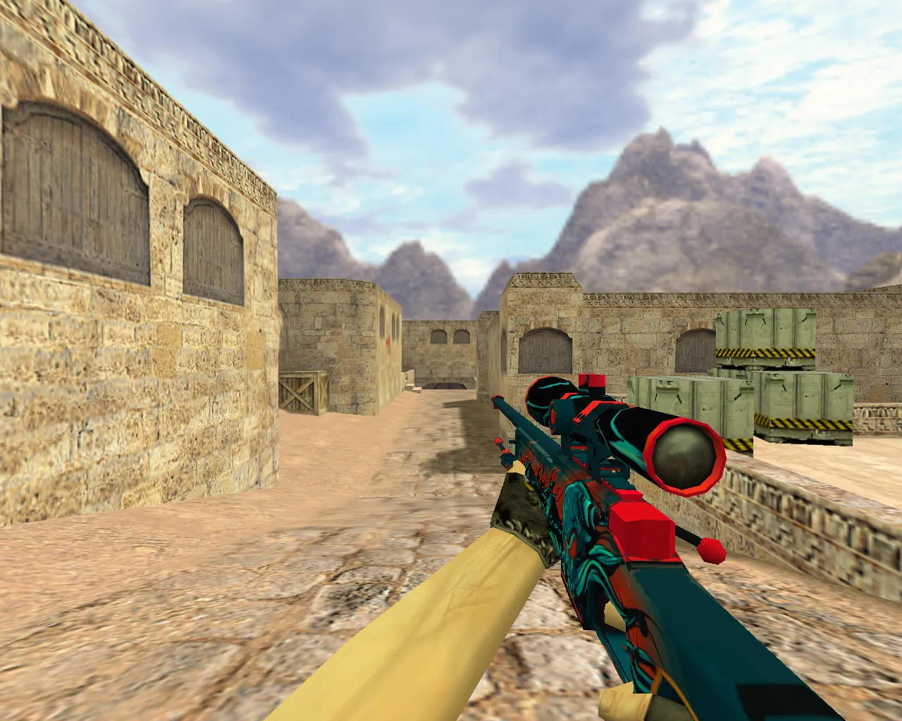 Скриншот Модель AWP Volcano для CS 1.6 - уникальный скин с четким дизайном