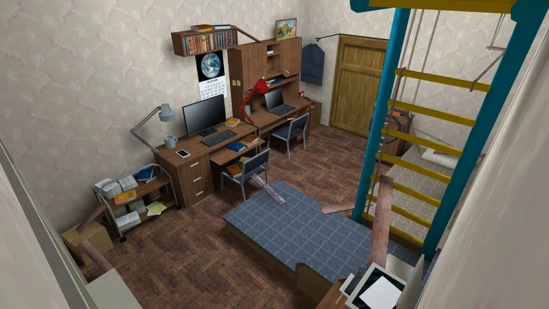Скриншот  Карта de_rats_room для CS 1.6 - тактические возможности и оптимизация