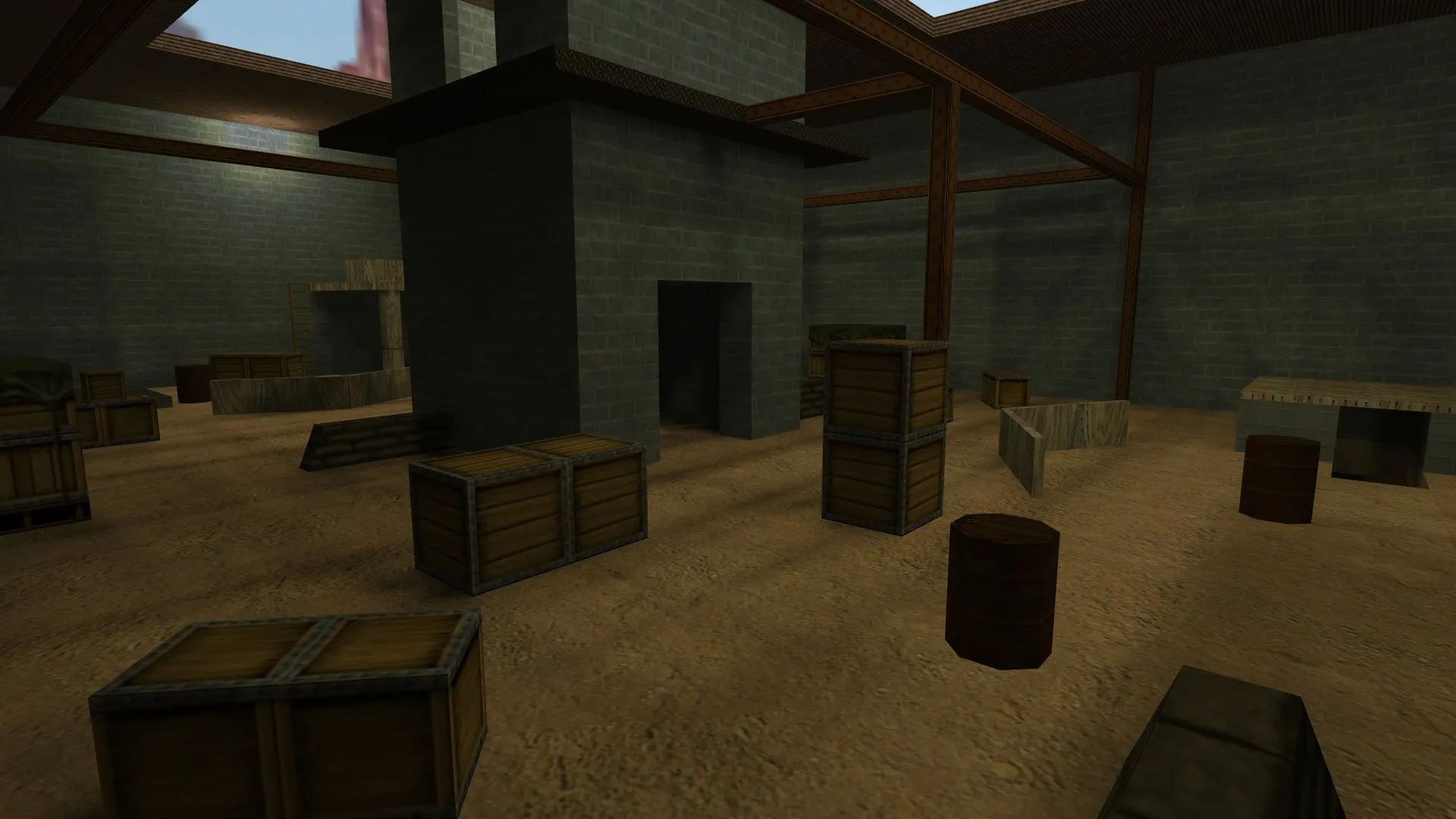 Скриншот  Карты DE: arena_v2 для CS 1.6 — баланс сторон, тактика, .nav для ботов и оптимизация wpoly/epoly