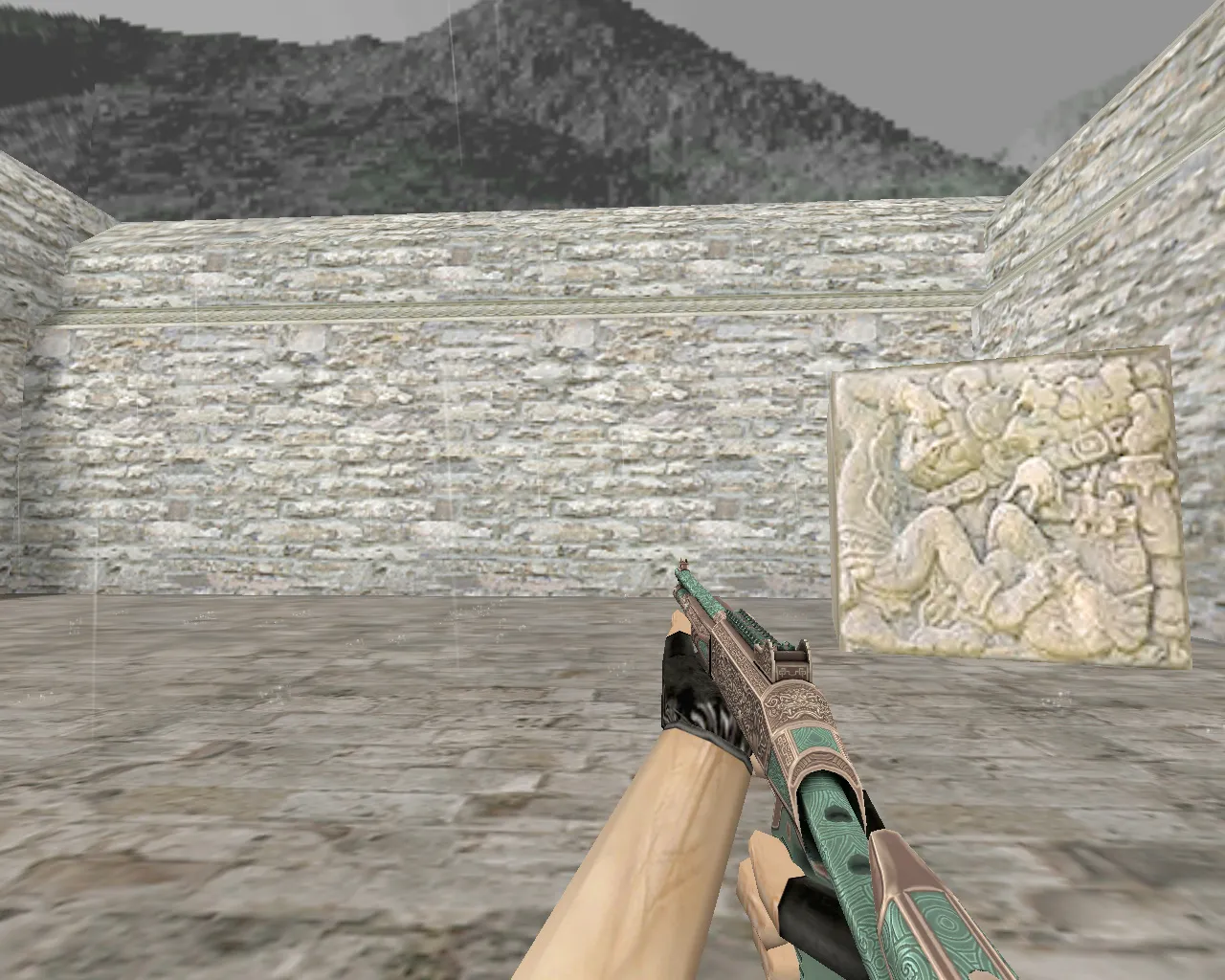 Скриншот  Пак скинов «Хищные воды» (Riptide) для CS 1.6: модели v_, p_, w_, звук, анимация осмотра и качество текстур