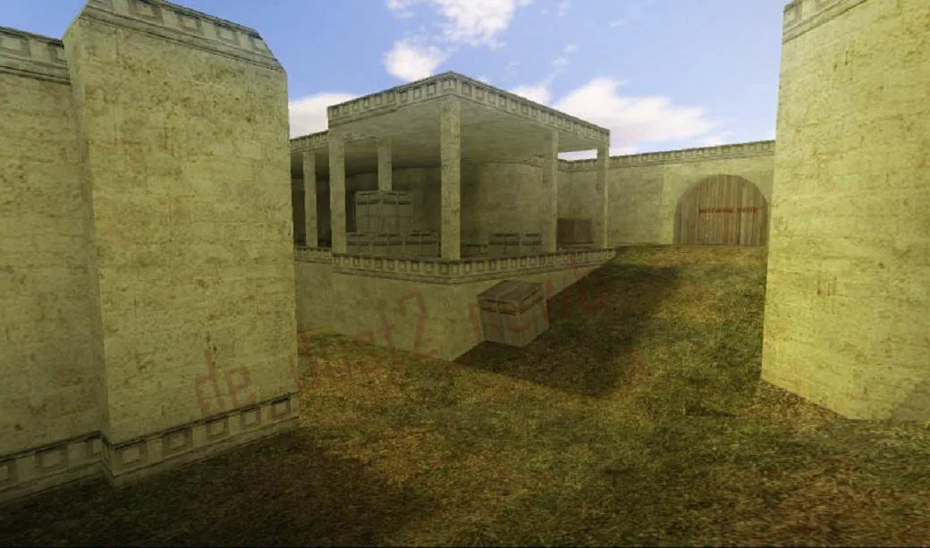 Скриншот  de_dust2_newb — карта DE для CS 1.6: точки, маршруты, .nav и оптимизация