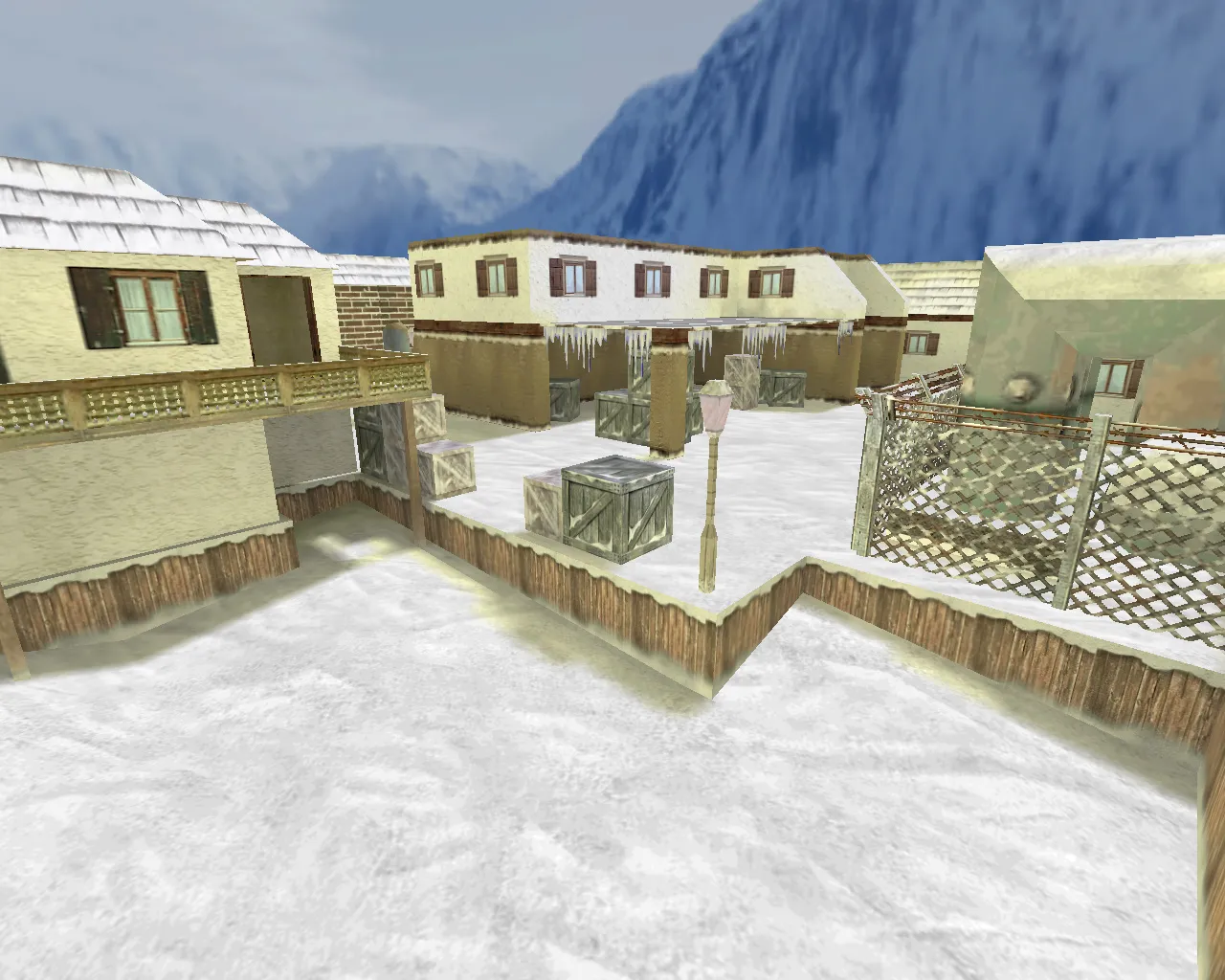 Скриншот  Карта de_inferno_snow для CS 1.6 - Полное руководство и анализ