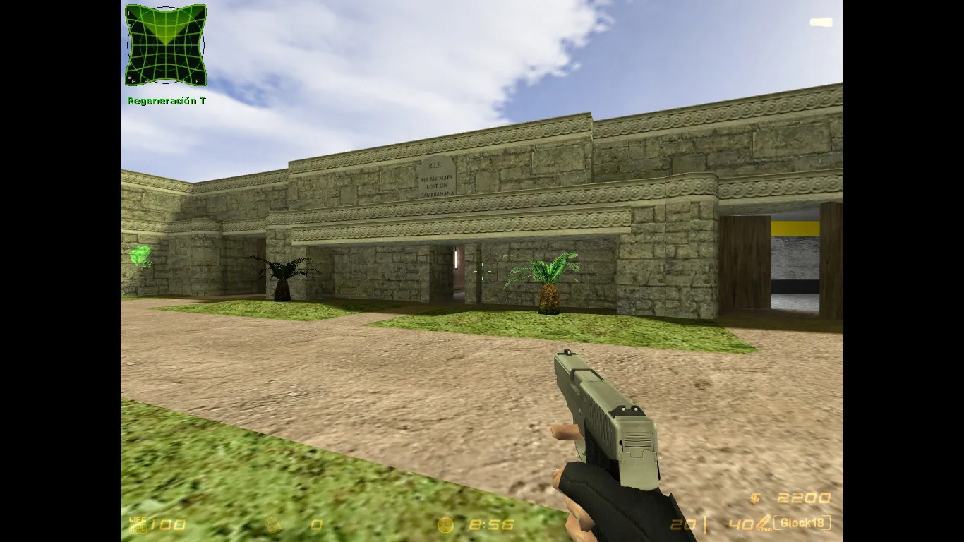 Скриншот  de_gamebanana карта для CS 1.6: баланс сторон, точки, .nav и оптимизация wpoly/epoly