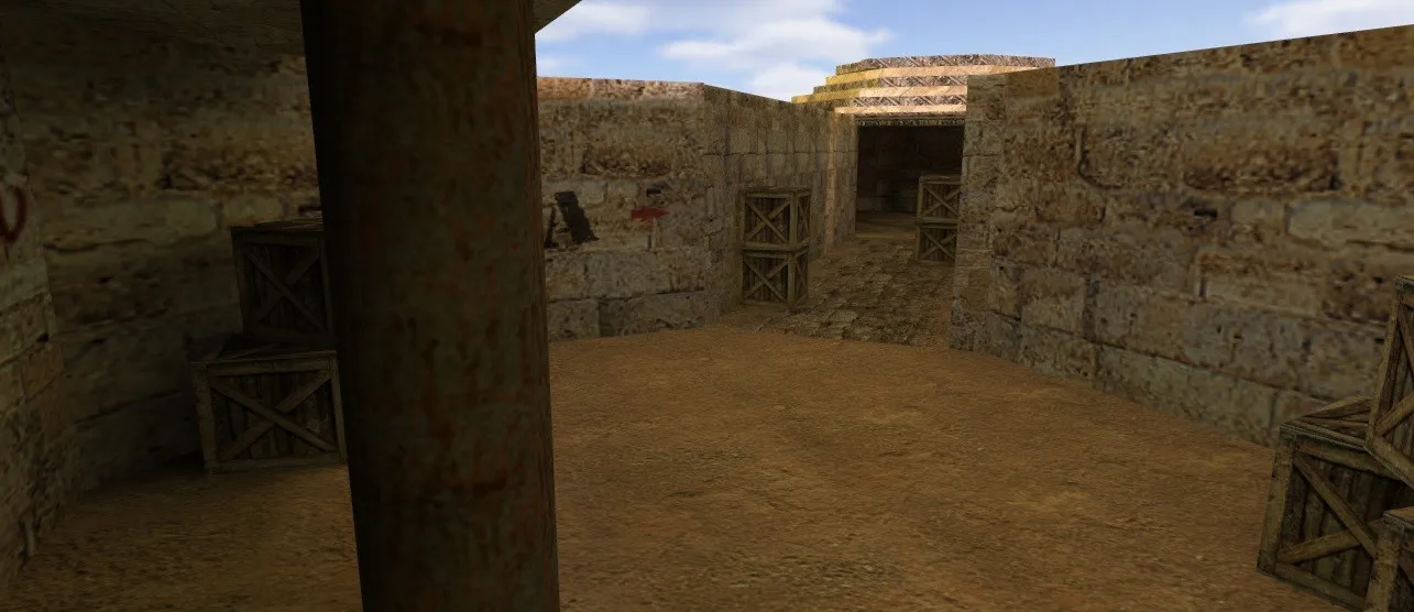 Скриншот Карта de_3pussy для CS 1.6: точки, тактика за CT/T, боты с .nav, оптимизация wpoly/epoly