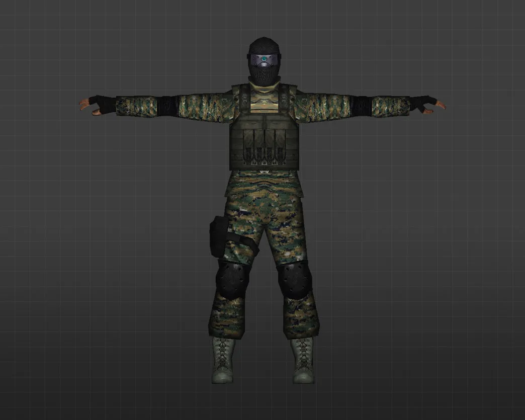 Скриншот Модель «Элитный солдат» для CS 1.6 - Уникальный скин для игроков