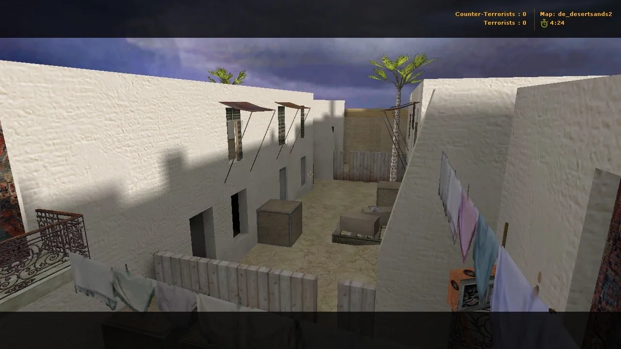 Скриншот  Карта de_desertsands2 для CS 1.6: обзор, точки, навигация .nav, баланс сторон и оптимизация