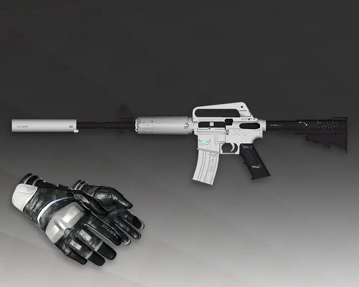 Скриншот М4А1 «Поток информации» Printstream для CS 1.6: v_m4a1/p_m4a1/w_m4a1, звук, анимация осмотра и текстуры