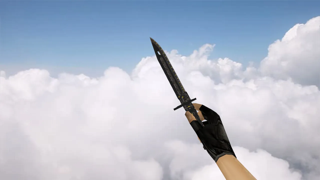 Скриншот Модель ножа Bayonet Electronic v_model для CS 1.6: звуки, анимация осмотра, текстуры и настройка