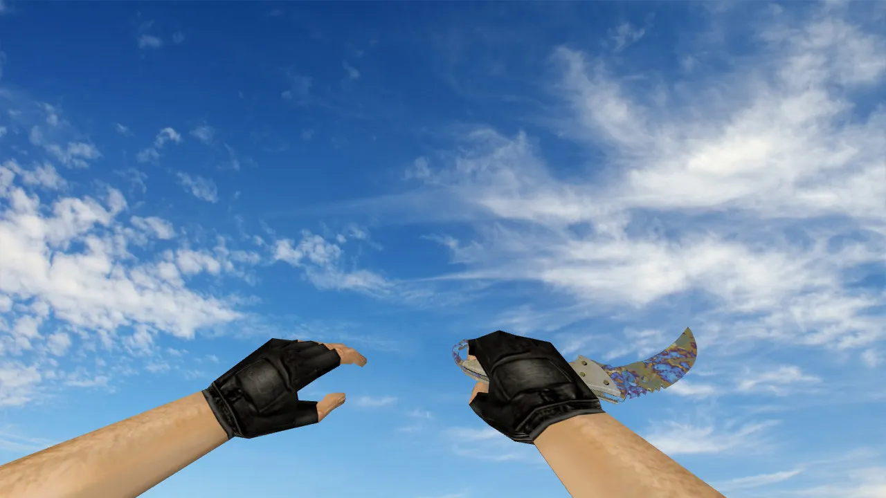 Скриншот Модель ножа «Коготь» «Поверхностная закалка» v_ / p_ / w_ для CS 1.6: звуки, анимация осмотра, текстуры