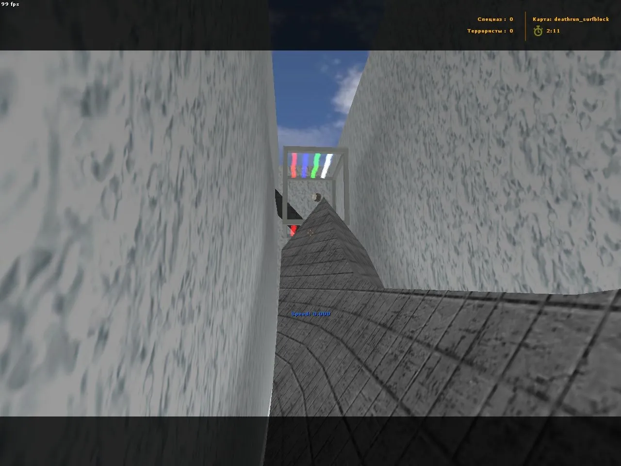 Скриншот  deathrun_surfblock для CS 1.6: карта deathrun с блоками, прыжками и бот-навом для практики
