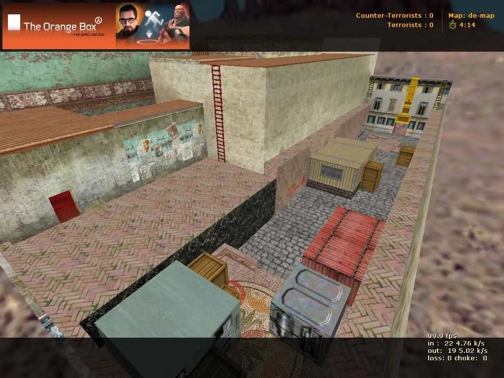 Скриншот  Карта de_joy-net для CS 1.6: Тактика и особенности