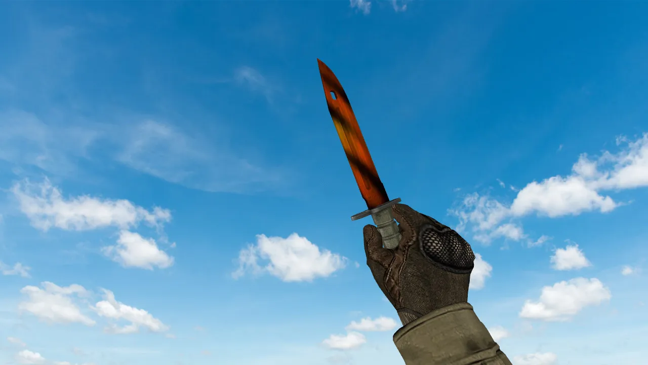 Скриншот Модель Bayonet «Тигр» для CS 1.6: v_ и p_ модели, звуки, анимация осмотра, текстуры, установка в папку