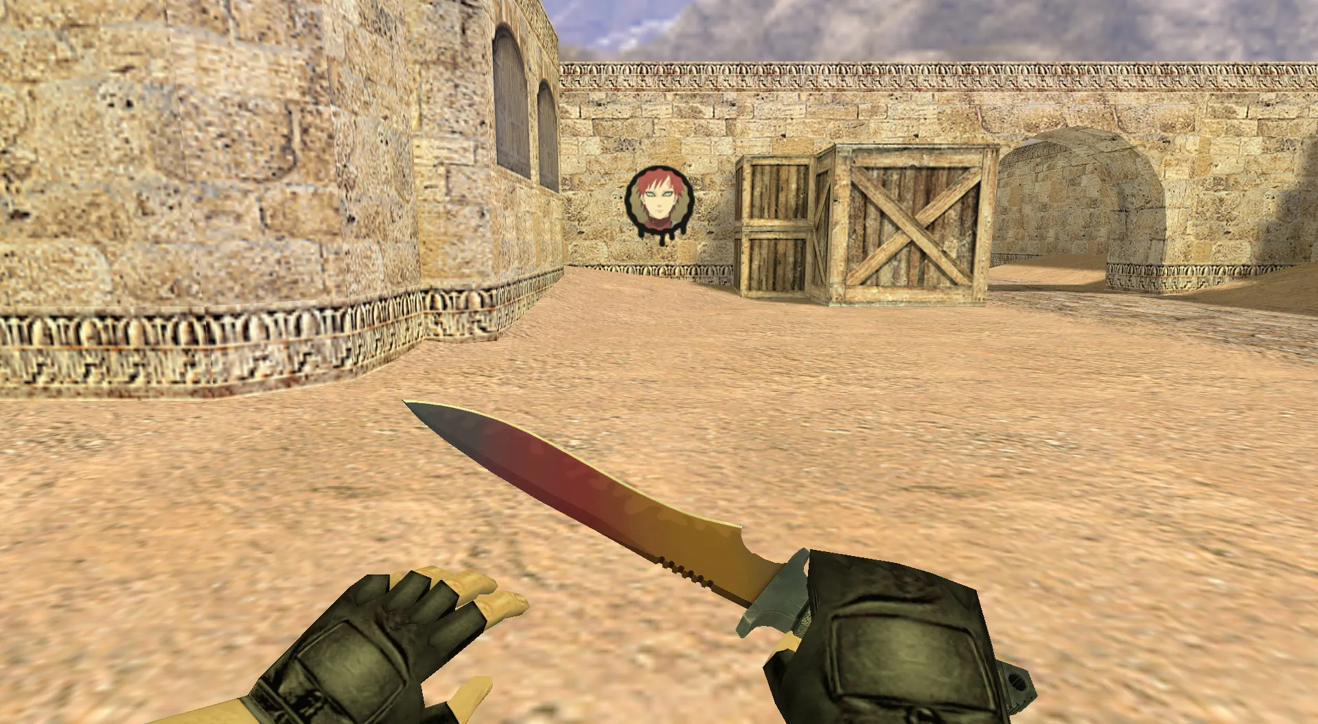 Скриншот Граффити «Гаара» для CS 1.6 - Аниме темы для вашего геймплея