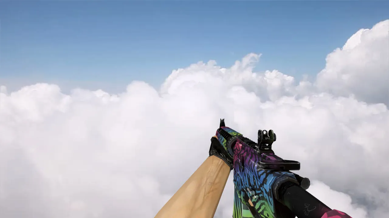 Скриншот Модель M4A4 Superfurry v_m4a4, p_m4a4, w_m4a4 для CS 1.6: звуки, анимация осмотра, качество текстур