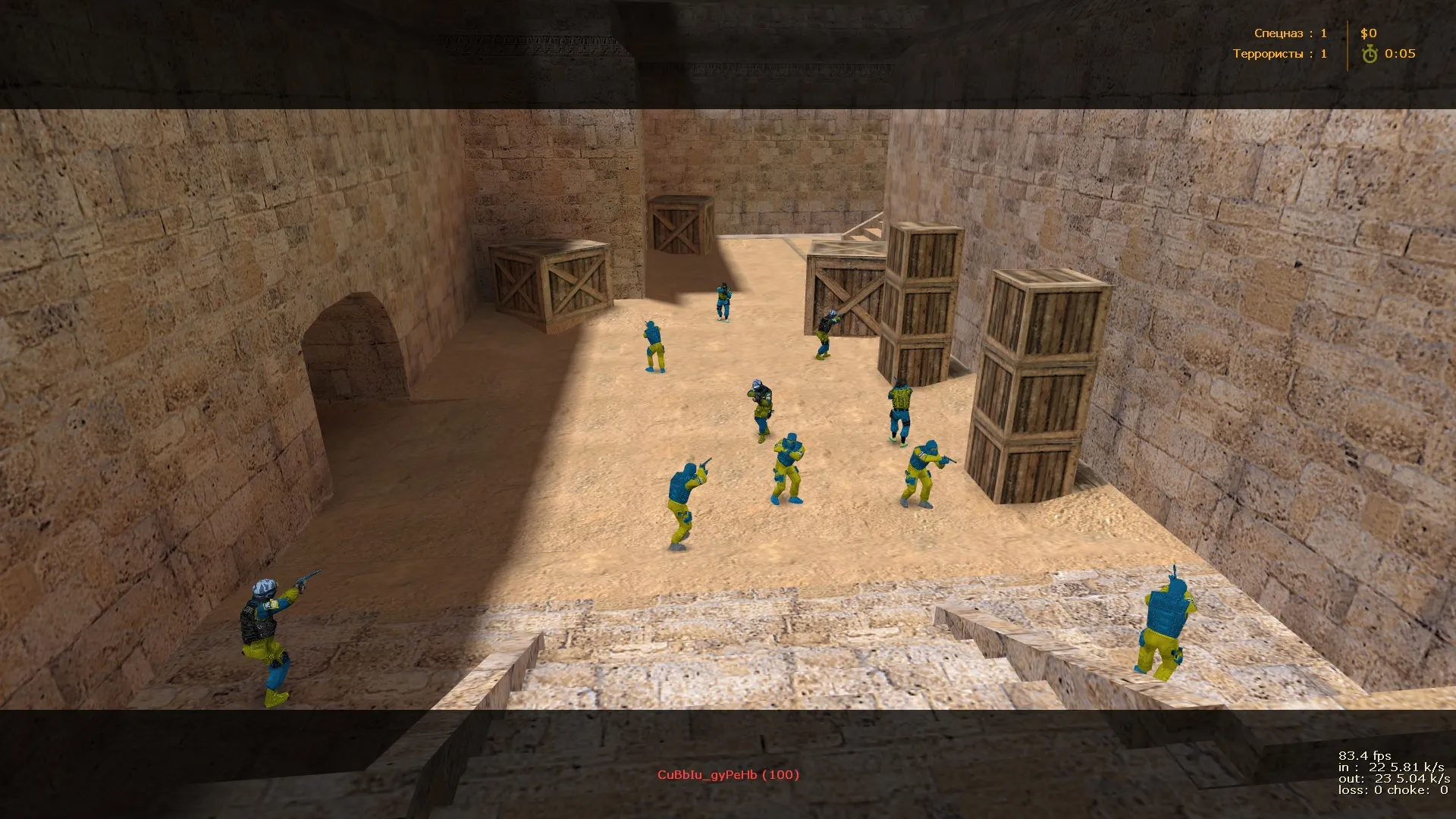 Скриншот  de_dus2tec — DE карта для CS 1.6: ацтек + dust2 план, точки для Т/КТ, .nav и оптимизация