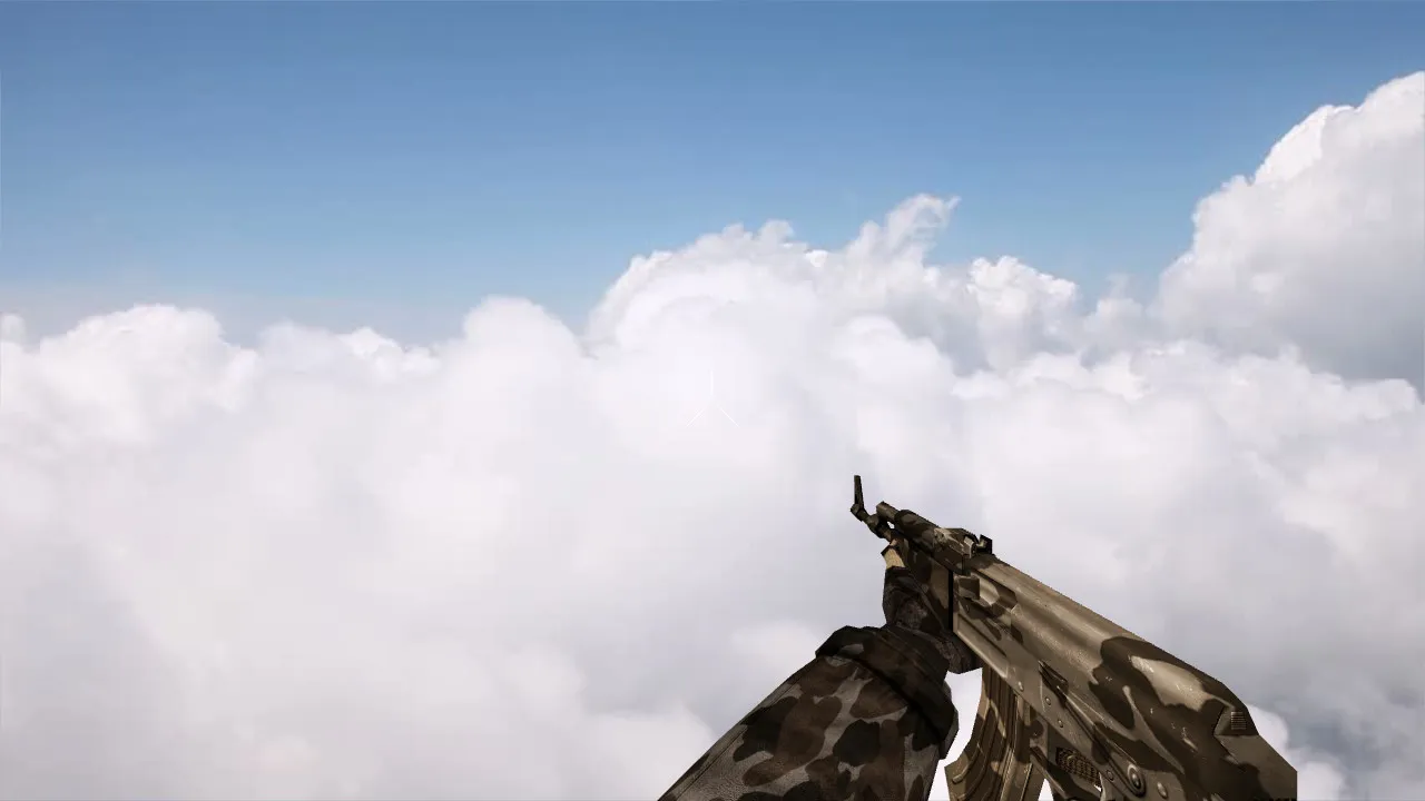 Скриншот AK-47 Brown для CS 1.6: качественная модель с уникальным стилем