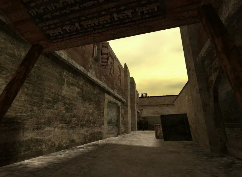 Скриншот  Карта de_ahram для CS 1.6: точки, маршруты, баланс сторон и настройка ботов