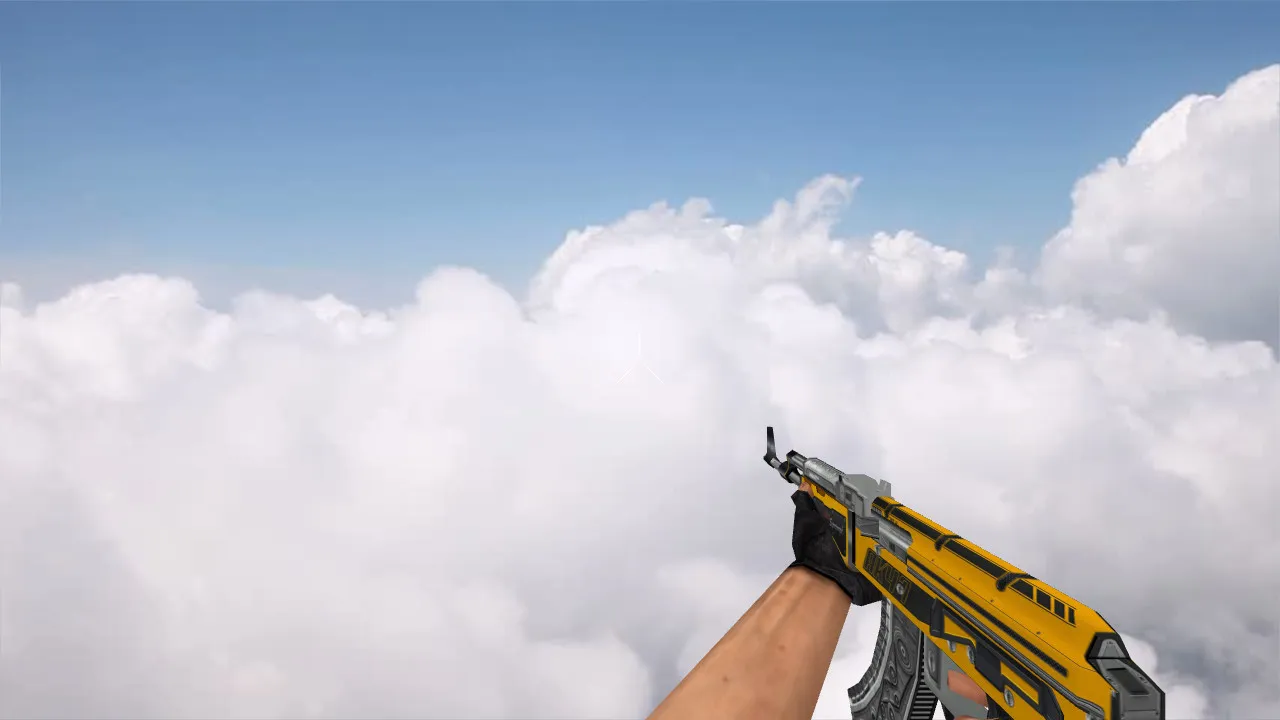 Скриншот Модель v_ p_ w_ AK-47 Fuel Injector для CS 1.6: звуки, анимация осмотра и текстуры