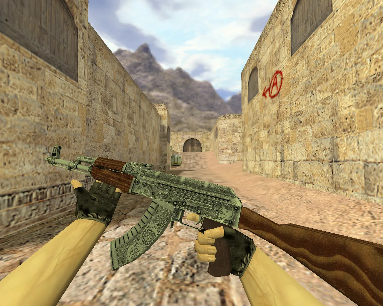 Скриншот Модель «АК-47 Картель» для CS 1.6 - Качественная текстура и анимация