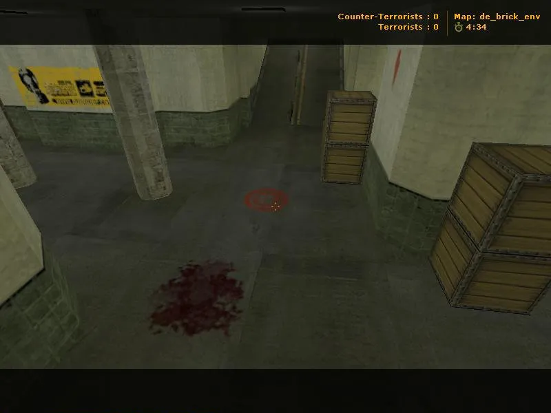 Скриншот  de_brick_env для CS 1.6: тактика, точки, .nav для ботов, оптимизация wpoly/epoly