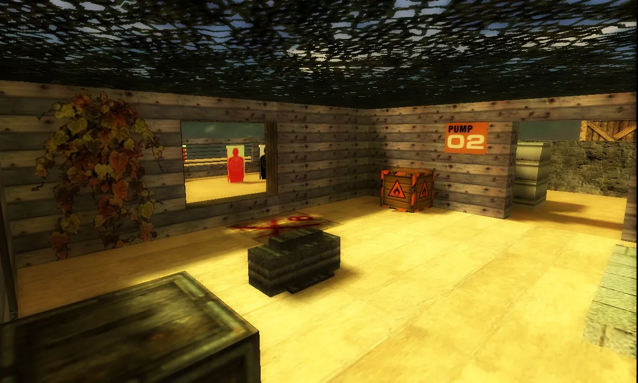 Скриншот  de_firingrange для CS 1.6: тактика, точки, .nav для ботов и оптимизация карты