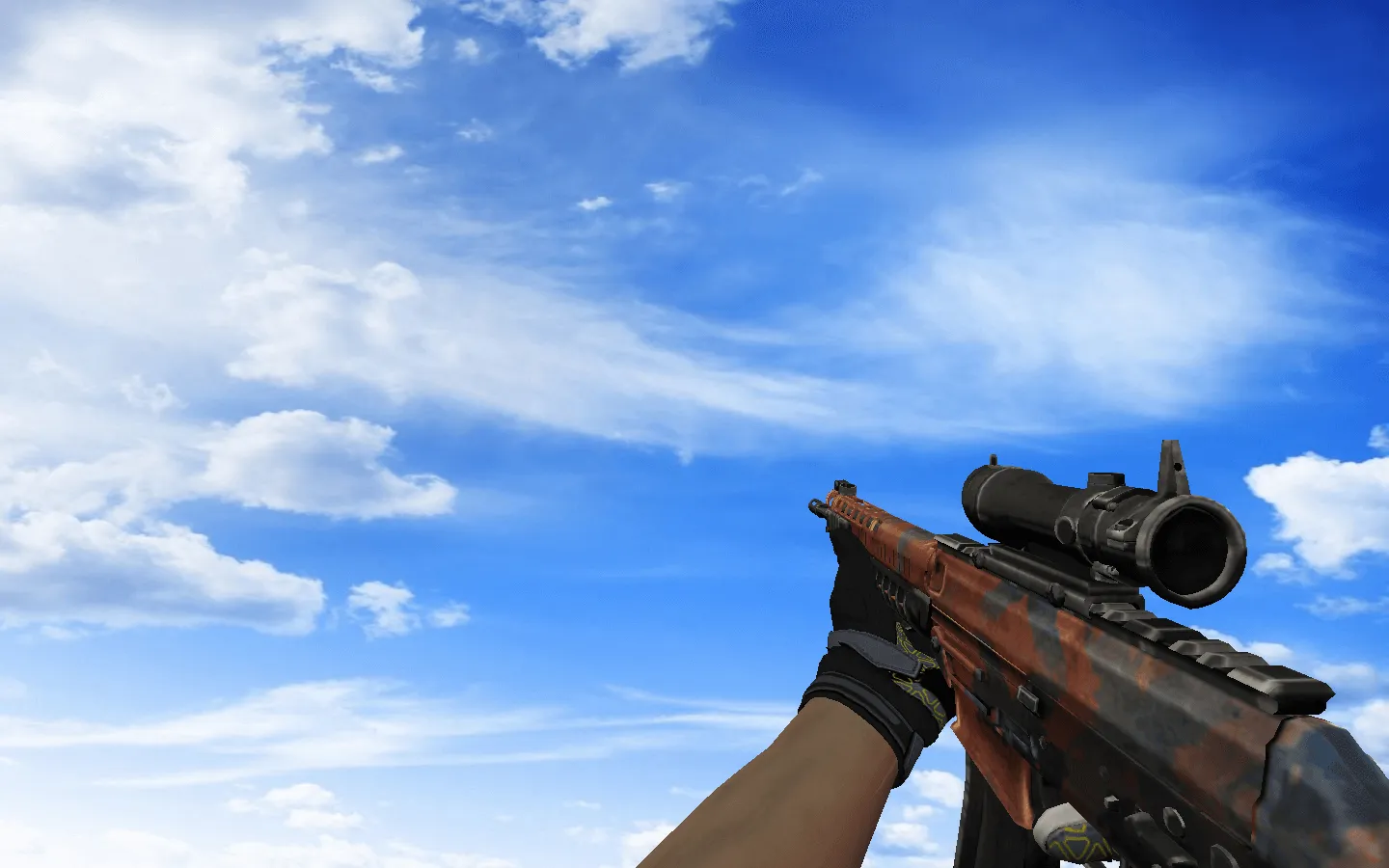 Скриншот  Пак скинов с ☆ Мотоциклетными перчатками «Затмение» для CS 1.6: v_, p_, w_ модели, анимация осмотра и замена звуков