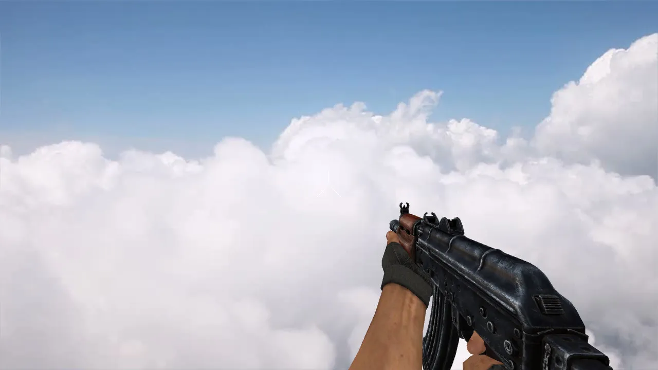 Скриншот Модель «АКС-74У» v_ p_ w_ для CS 1.6: звуки, анимация осмотра и качество текстур