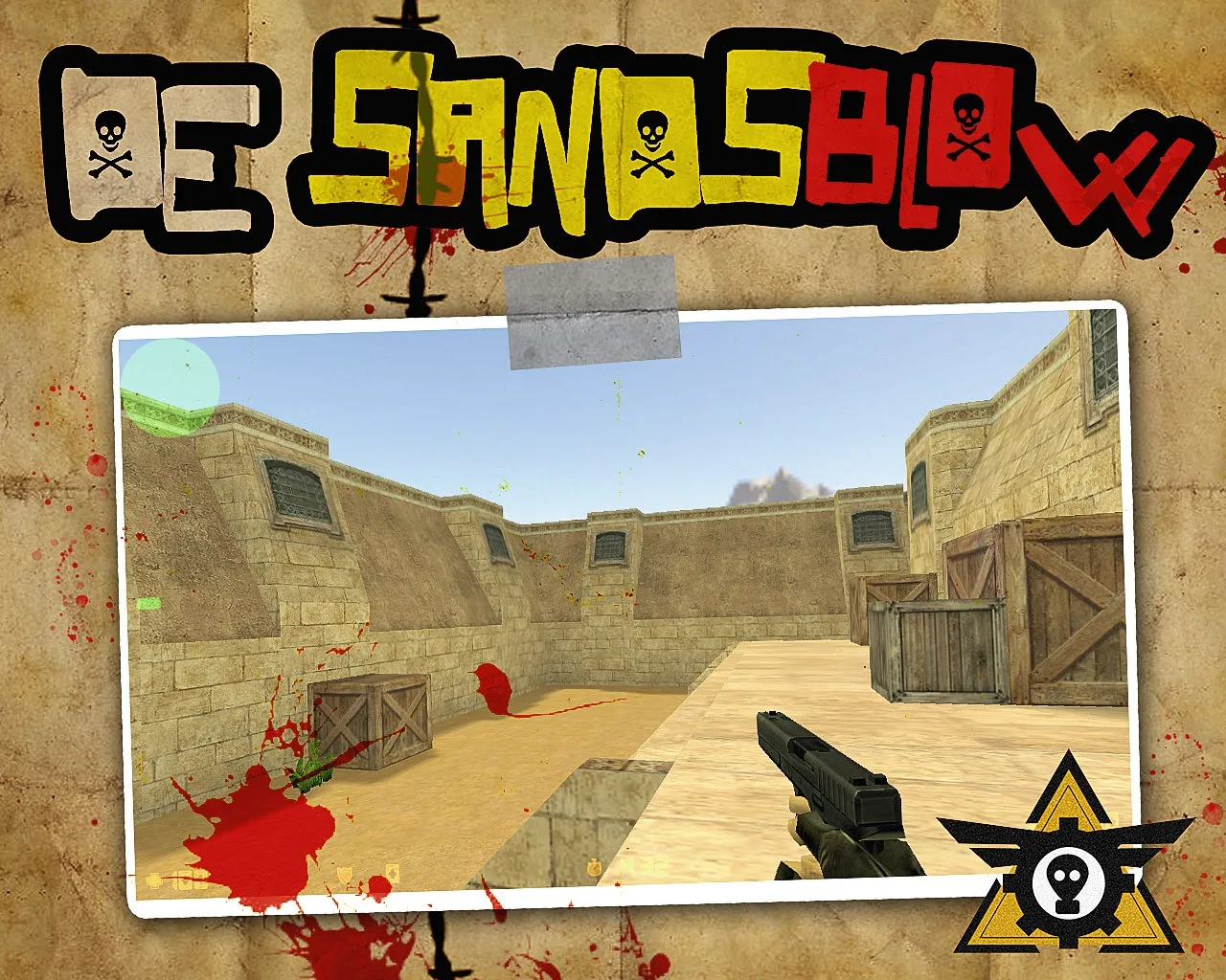 Скриншот  Карта de_sandsblow для CS 1.6 - тактика и секреты