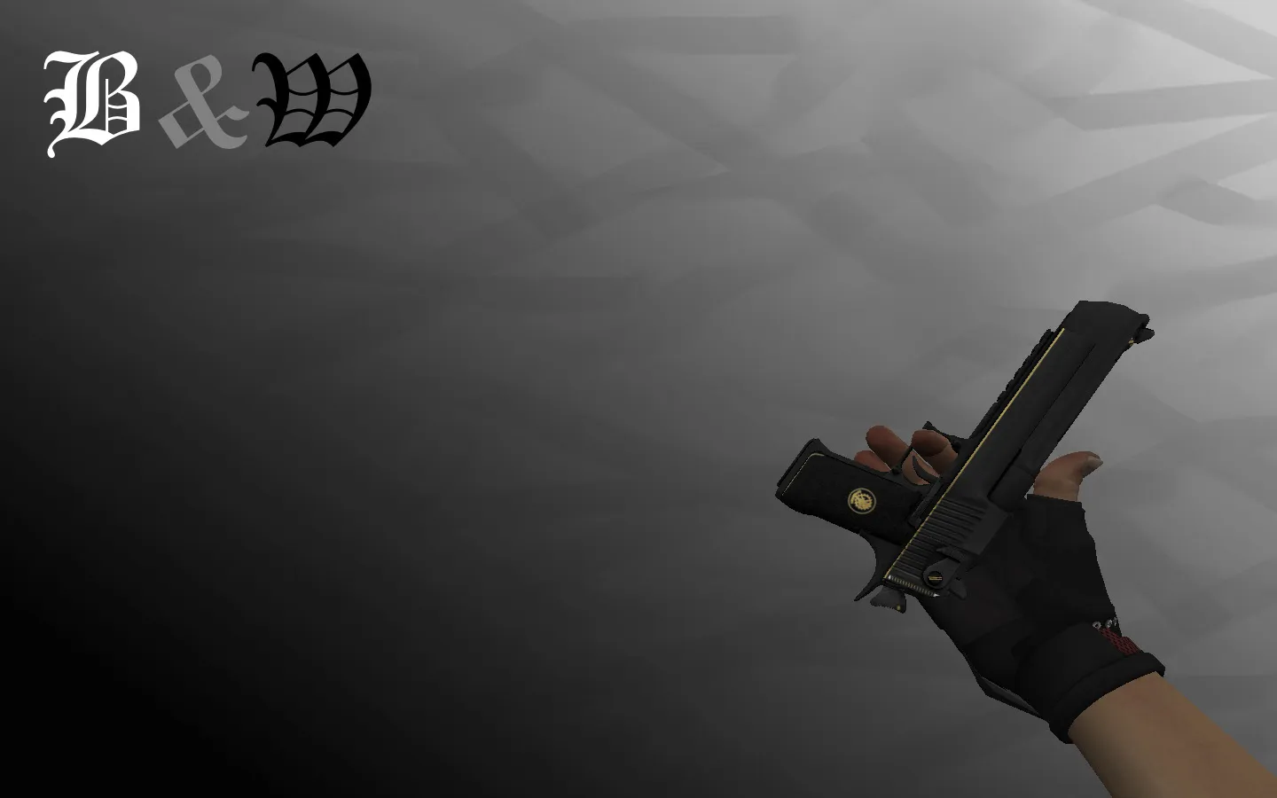 Скриншот Инвентарь «Монохром» для CS 1.6: пак оружия с автоматической анимацией осмотра, звуками и черно-белыми скинами