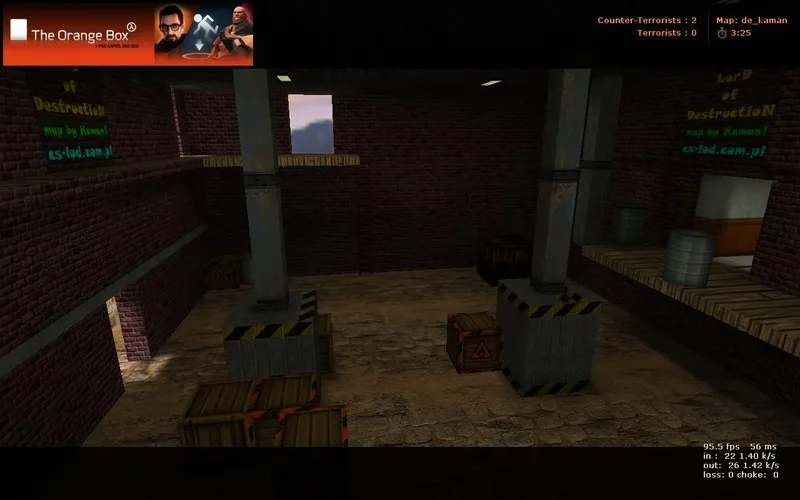 Скриншот  Карта de_kaman для CS 1.6 - Тактические возможности и баланс сторон
