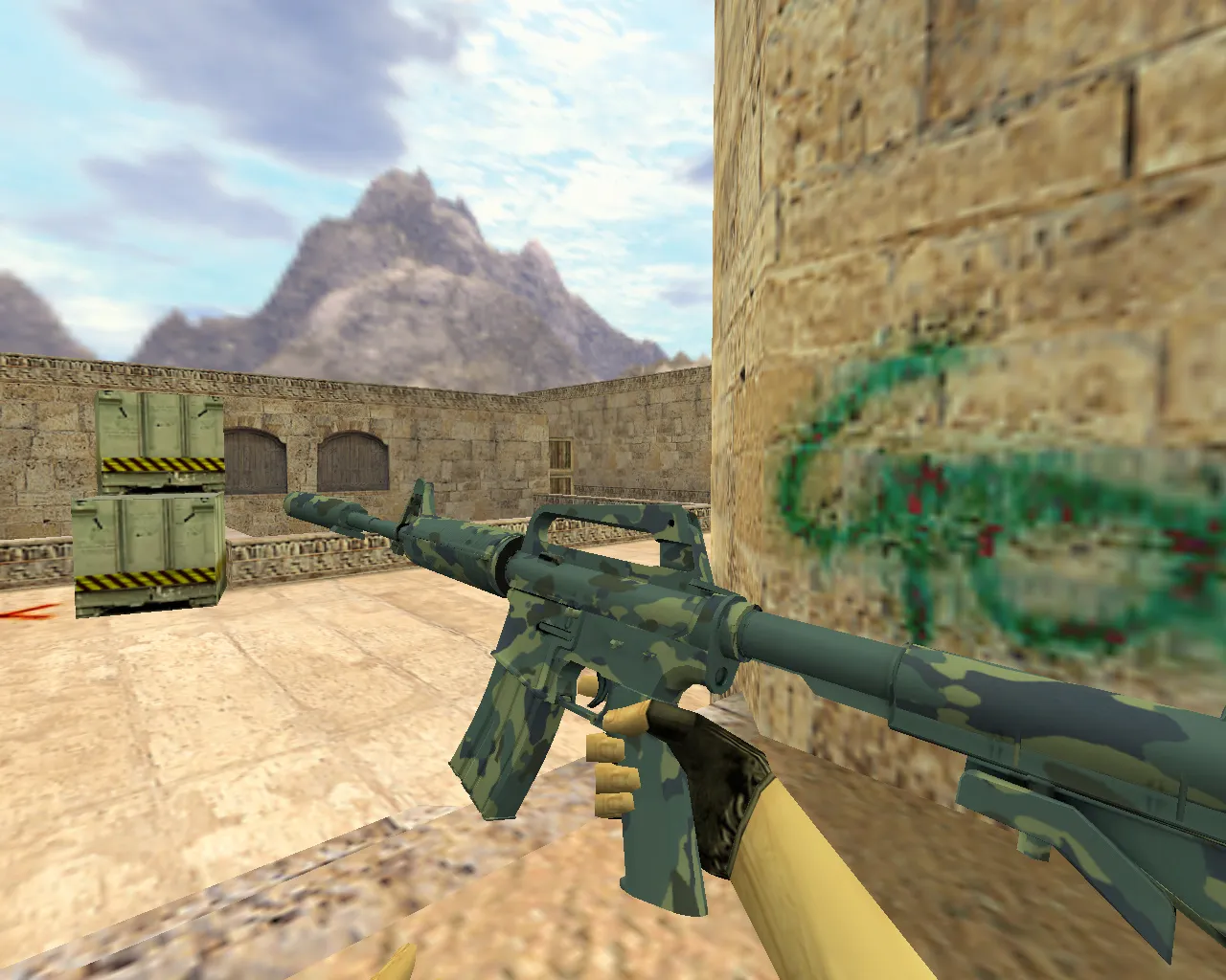 Скриншот Модель M4A1 «Чистая вода» v_model для CS 1.6: звуки, анимация осмотра, качество текстур