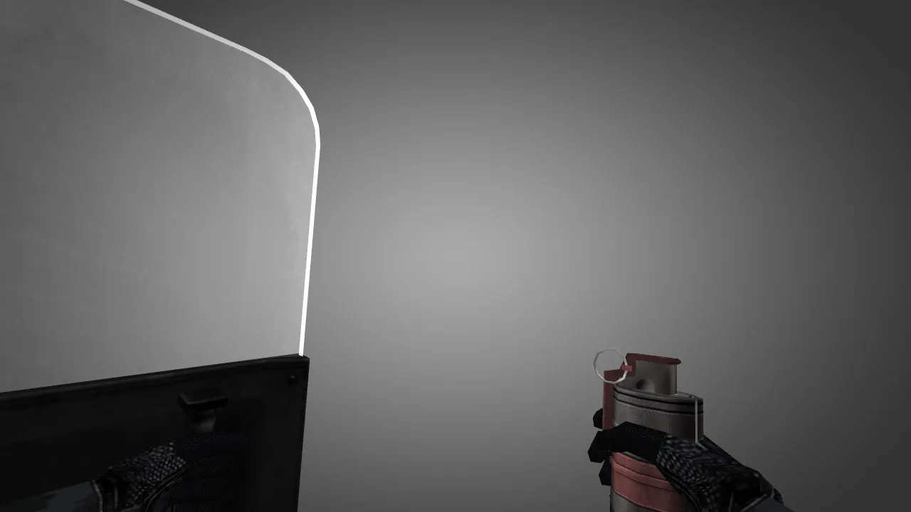 Скриншот Модель «MW2 like Shield» для CS 1.6: v_/p_/w_ shield, звуки, анимация осмотра, текстуры 1024x1024