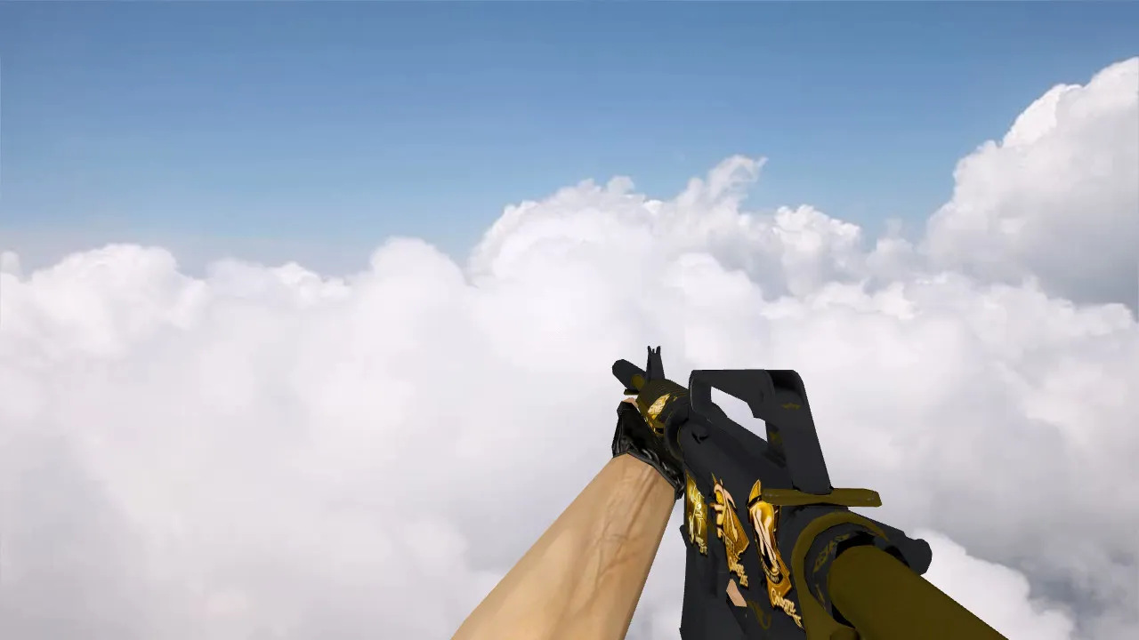 Скриншот Модель M4A1 «Рыцарь» v_ p_ w_ для CS 1.6: звуки, анимация осмотра, текстуры и настройка оружия