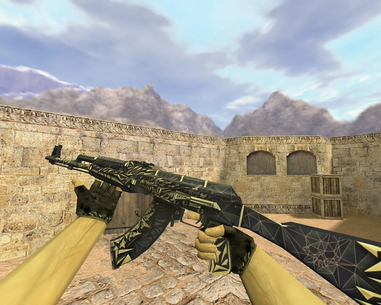 Скриншот Модель «АК-47 Киберпушка» для CS 1.6 - качественные текстуры и анимация