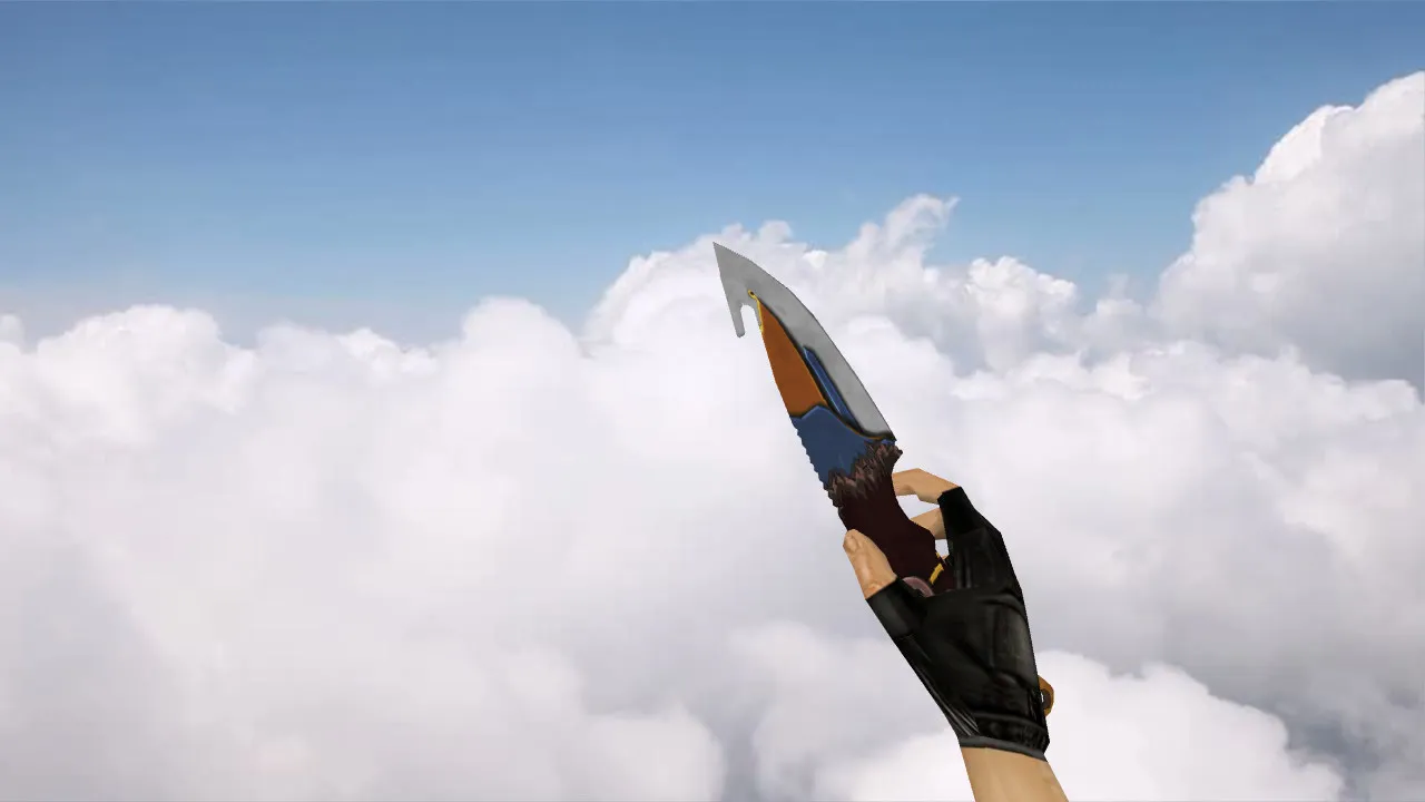 Скриншот Модель «Gut Knife Taruk Clan» для CS 1.6: v_, p_, w_ руки, звук, анимация осмотра и текстуры